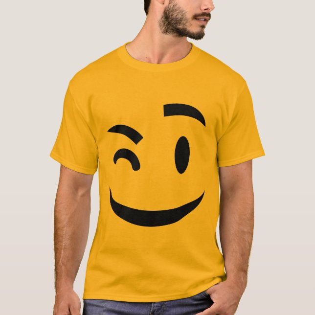 blinka på dig emoji tröja (Framsida)