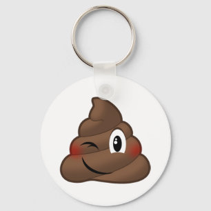 Blinka poopen Emoji Nyckelring