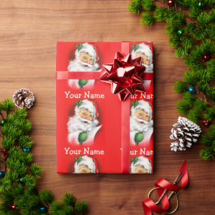Blinka Santa vintagejul Presentpapper