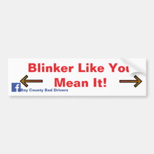 Blinka som du menar det! bildekal