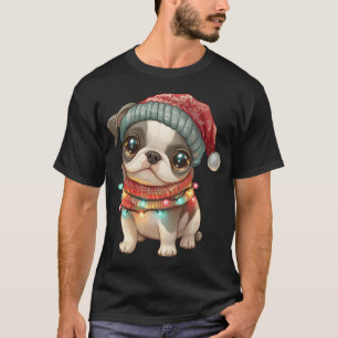 Blinkande ledningar inslagna runt en hund  t shirt