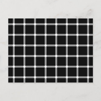 Blinkande punkter - optisk Illusion Vykort