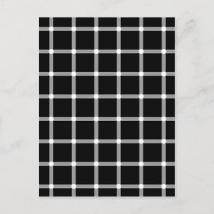 Blinkande punkter - optisk Illusion Vykort