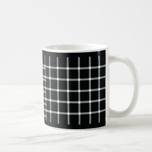 Blinkande svarta punkter - optisk bild kaffemugg