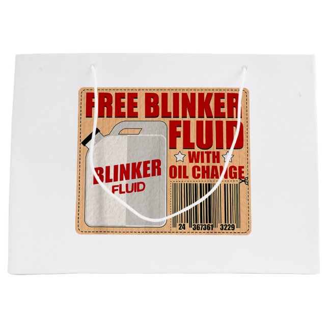 Blinker Fluid Idiot Gag-presentskjorta för Mechani (Framsidan)
