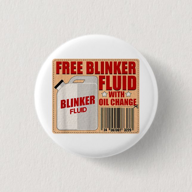 Blinker Fluid Idiot Gag-presentskjorta för Mechani Knapp (Framsida)