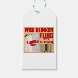 Blinker Fluid Idiot Gag-presentskjorta för Mechani Presentetikett