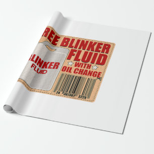 Blinker Fluid Idiot Gag-presentskjorta för Mechani Presentpapper