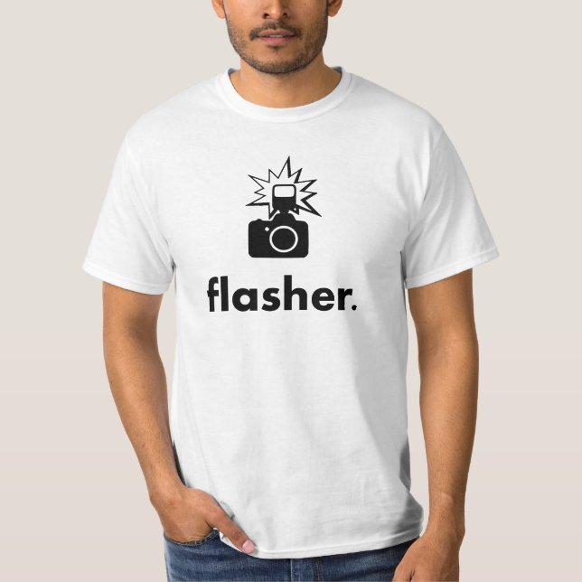 Blinkerfotografkamera T-shirt (Framsida)