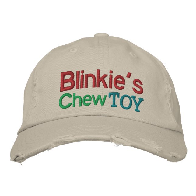 Blinkies Chew Leksak Cap av SRF Broderad Keps (Framsida)