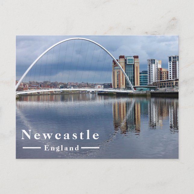 Blinking Eye Bridge Newcastle England Helg Vykort (Framsida)