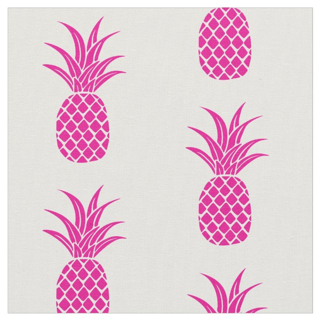 Blinkt ananas-väv för Rosa Tyg (Närbild)