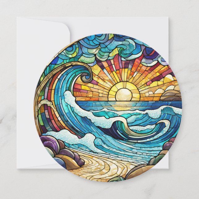 Blinkt hawaiian aloha-konstkort (Framsida)