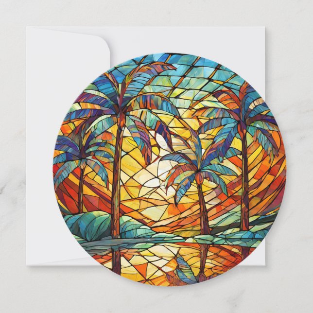 Blinkt hawaiian aloha-konstkort (Framsida)