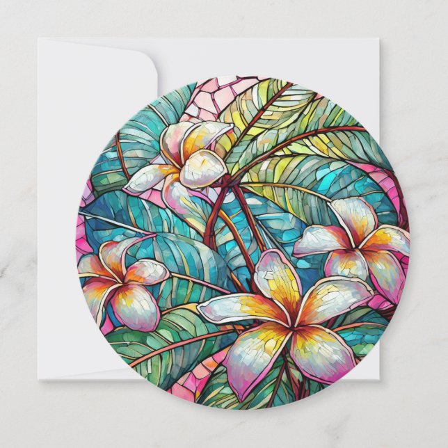 Blinkt hawaiian aloha-konstkort (Framsida)