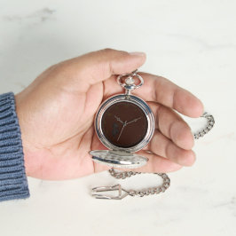 Blinky the Bat Mörk Rödbrun Silver Fickur Armbandsur