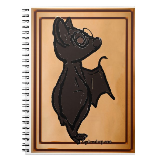 Blinky the Bat notebook Anteckningsbok (Framsidan)