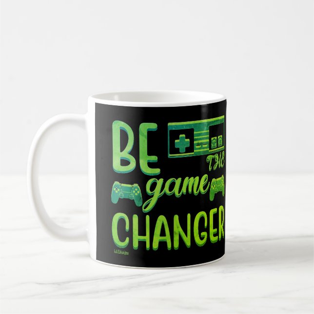 BLIR DEN GAME CHANGER-inspirerande spelvärlden Kaffemugg (Vänster)