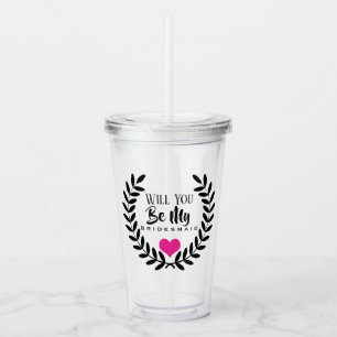 BLIR DU MIN BRUDJUNGFRU ACRYLMUG TAKE AWAY MUGG