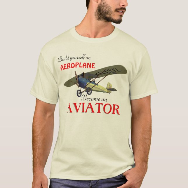 Blir en flygare! t-shirt (Framsida)