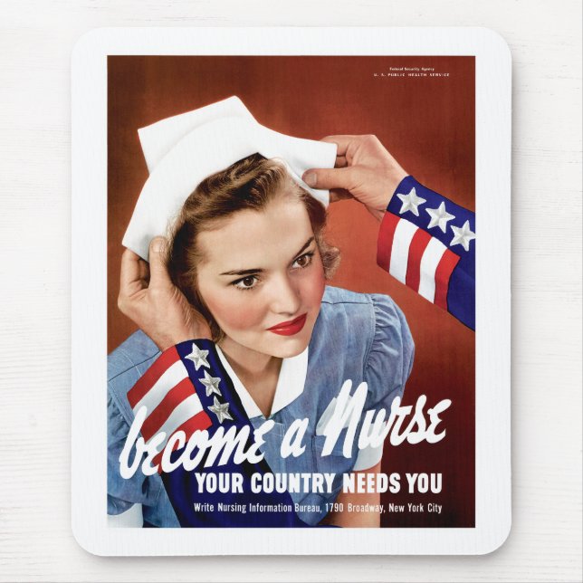 Blir en sjuksköterska musmatta (Framsidan)