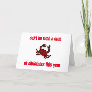 *BLIR INTE SÅDANT ETT CRAB* PÅ CHRISTMAS HELGKORT