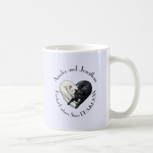 "Blir partner med Purrfect" årsdagmuggen Kaffemugg