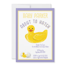 Blir snart kläckt Baby Shower Inbjudan