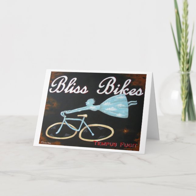 Bliss Bikes Notecard Kort (Framsida)