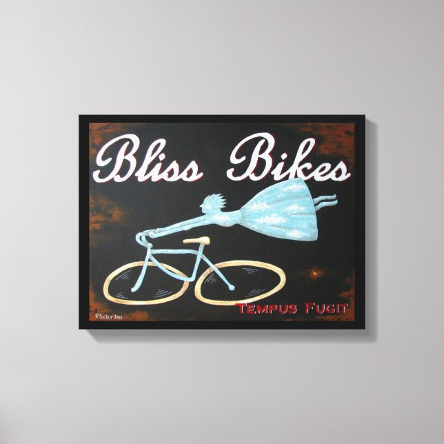 Bliss Bikes Wrapped Canvas av Biddyhjärnan (Framsida)