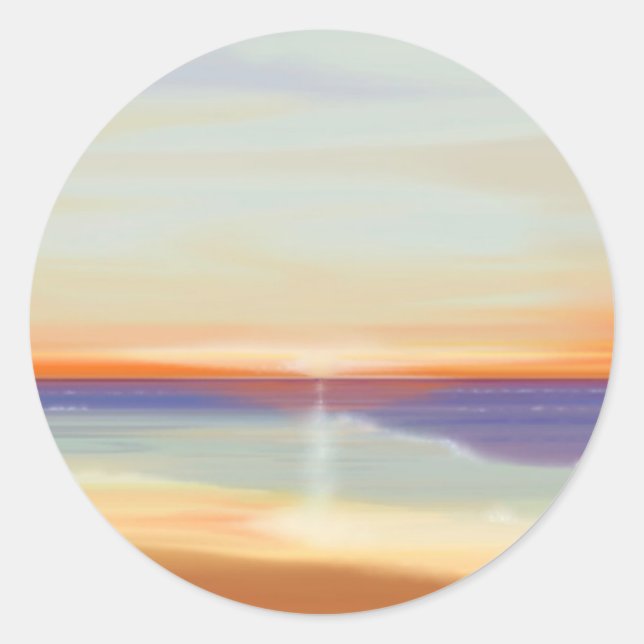 Bliss-dekaler Runt Klistermärke (Framsida)