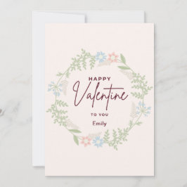 Bliss elegant flora Valentine Day Card Julkort