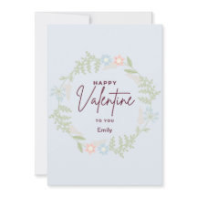 Bliss elegant flora Valentine Day Card