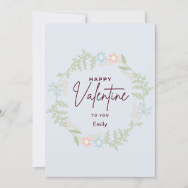 Bliss elegant flora Valentine Day Card Julkort