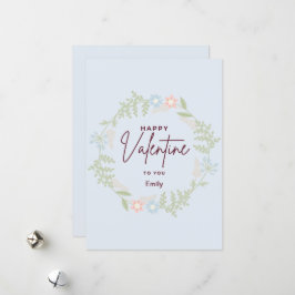 Bliss elegant flora Valentine Day Card Julkort