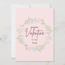 Bliss elegant flora Valentine Day Card Julkort