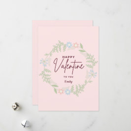 Bliss elegant flora Valentine Day Card Julkort