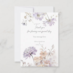 Bliss - Lilac och Lavender Tack Kort