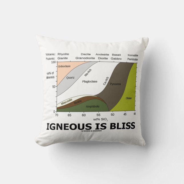 Bliss Silica Innehåll Geology Humor Kudde (Framsida)