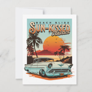 Bliss - Sol-Kissed Classic Cars Julkort