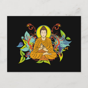 Blissful Buddha Vykort