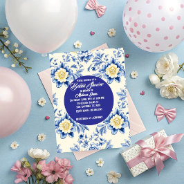 Blissful Chinoiserie Bridal Shower Invitation Inbjudningar