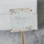Blissful Colorful Boho Wildflower Wedding Welcome Fyrkantigt Klistermärke<br><div class="desc">This blissful colorful boho wildflower wedding welcome square sticker is perfect for a rustic wedding. The design features pink, purple, blush, yellow, dusty blue, red, burgundy meadow wild flowers assembled in a seamless and delightful floral pattern, evoking natural beauty. These labels are perfect for hotel guest welcome bags and destination...</div>
