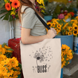 Blissful Dandelion Serenity Snyggt Tygkasse