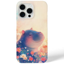 Blissful Hippo i en Dreamy Meadow
