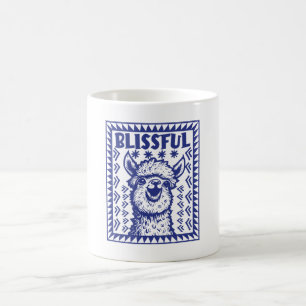 Blissful Smiling Alpaca - Bräckande lycka Kaffemugg