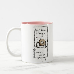 Blissfully kaffe Två-Tonad mugg