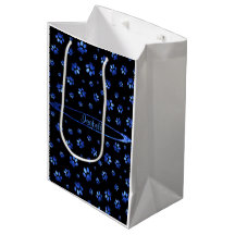 Blitt glitter hundfotsmönster Monogram 