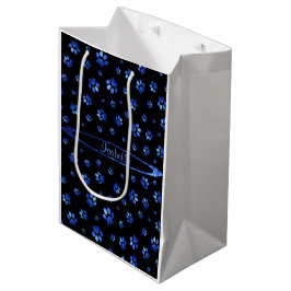 Blitt glitter hundfotsmönster Monogram 