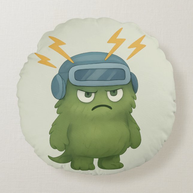 Blitz Kissen – Das ADHS-Monster im Hyperfokus  Rund Kudde (Framsidan)